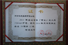 2014天津服務(wù)業(yè)企業(yè)70強(qiáng)證書(shū).jpg
